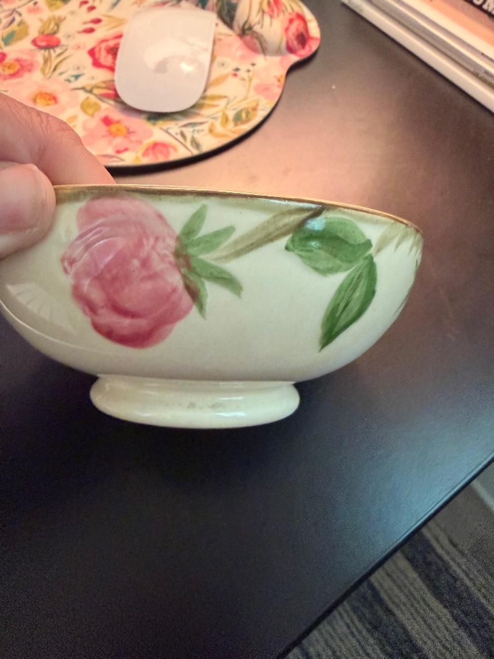 Vintage Franciscan Desert Rose Cereal Rose Bowl